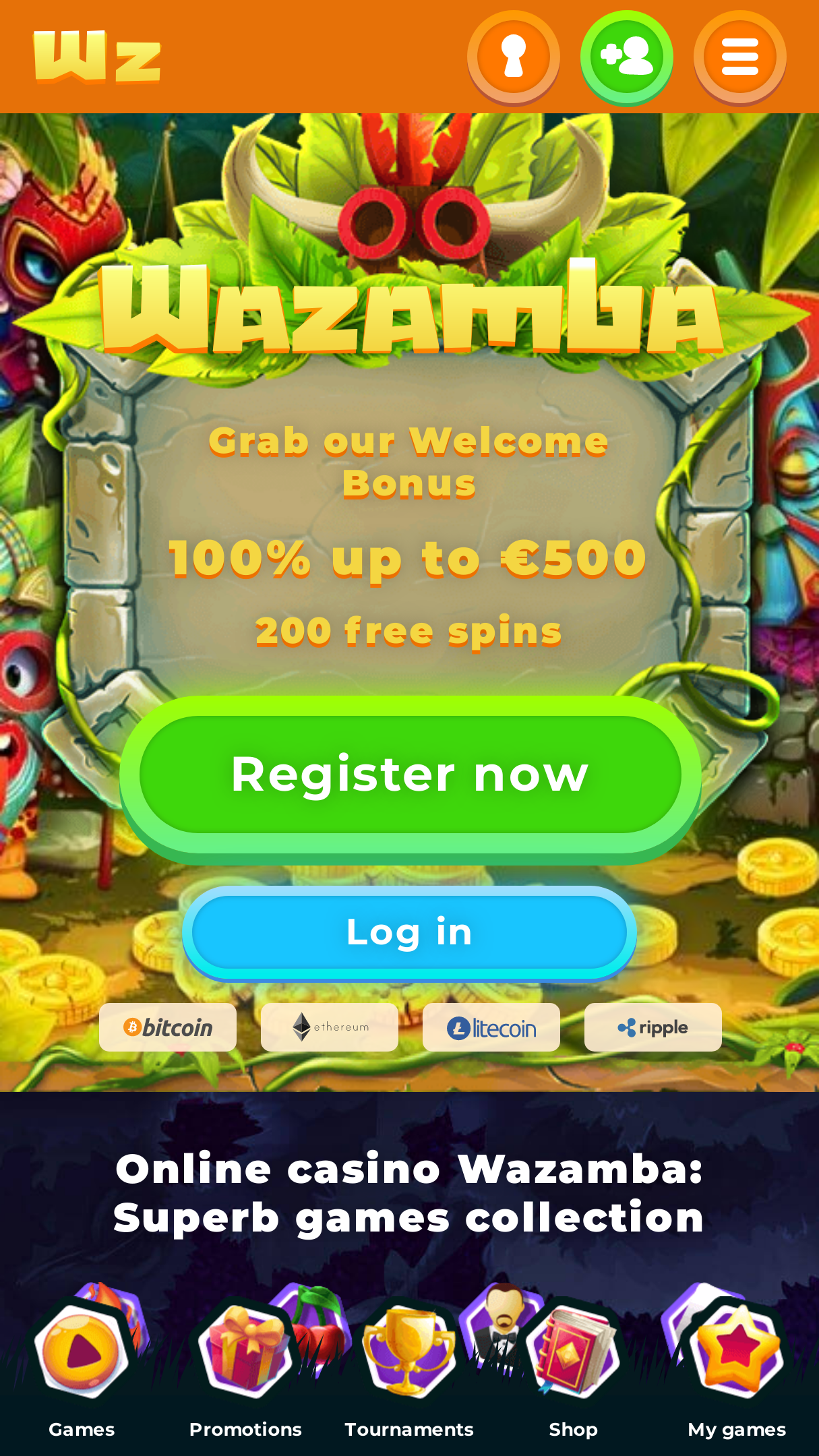 Wazamba Casino mobile Screenshot Wazamba Casino mobile Screenshot