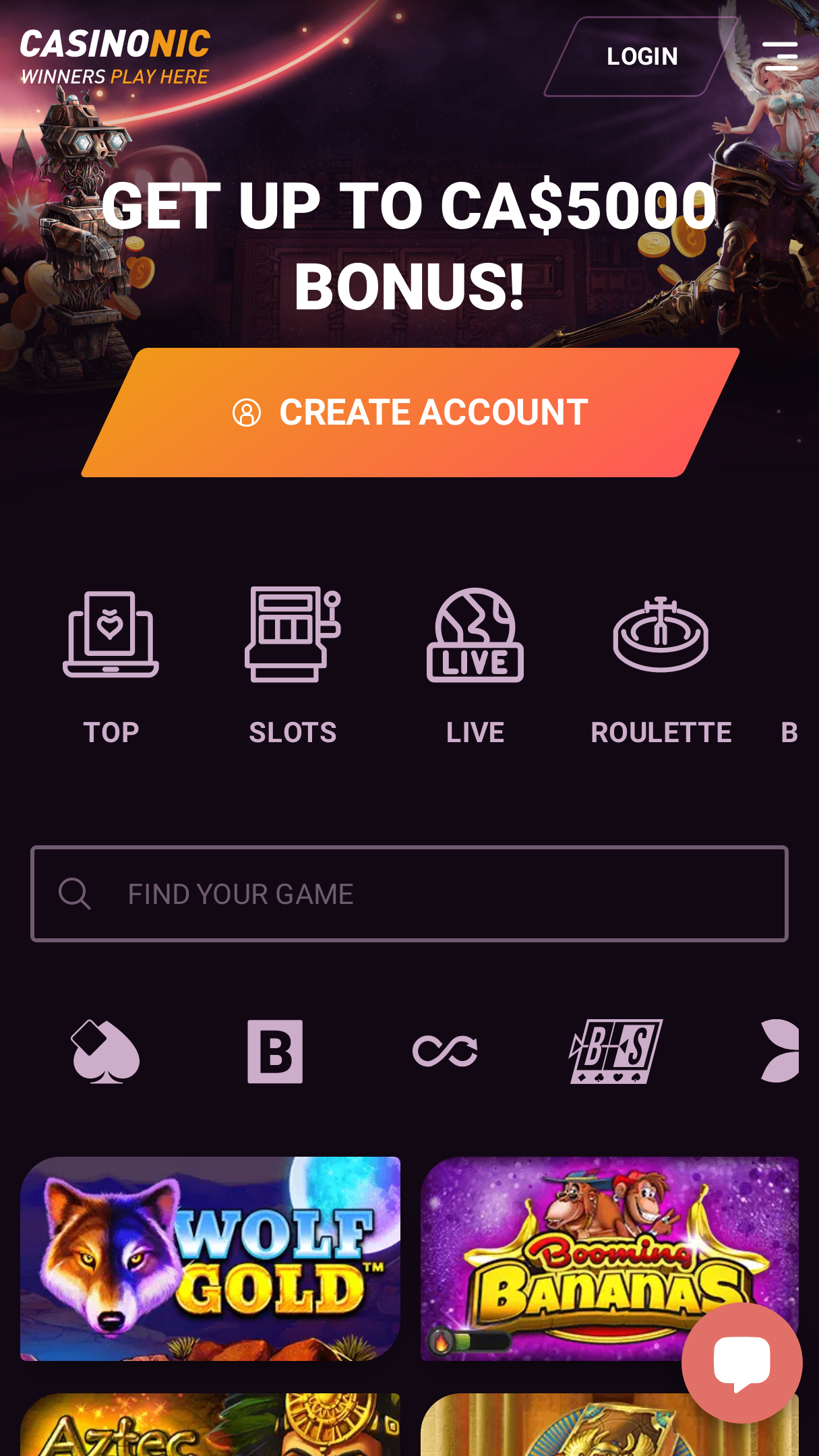 Casinonic mobile Screenshot Casinonic mobile Screenshot