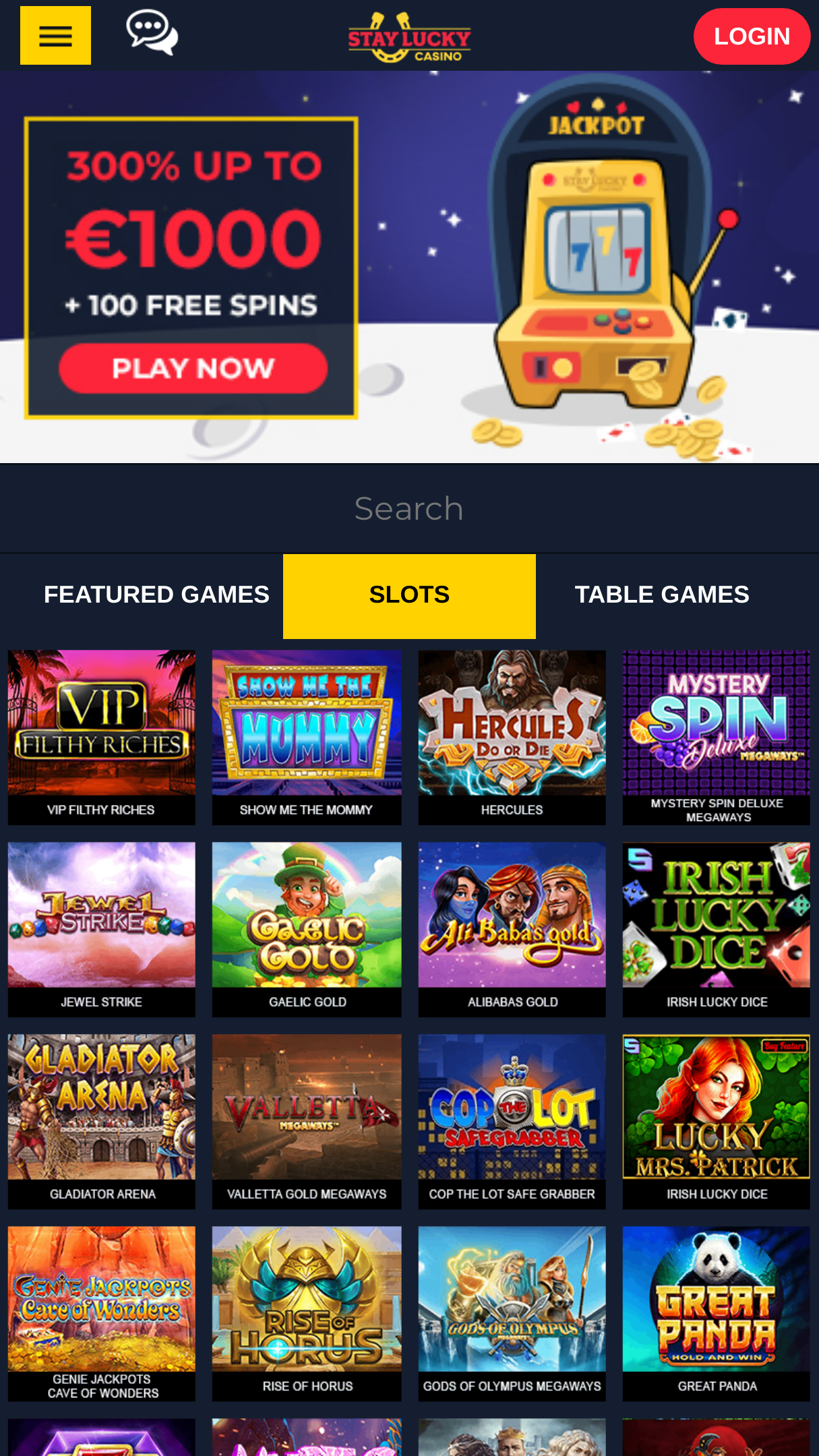 Stay Lucky Casino mobile Screenshot Stay Lucky Casino mobile Screenshot