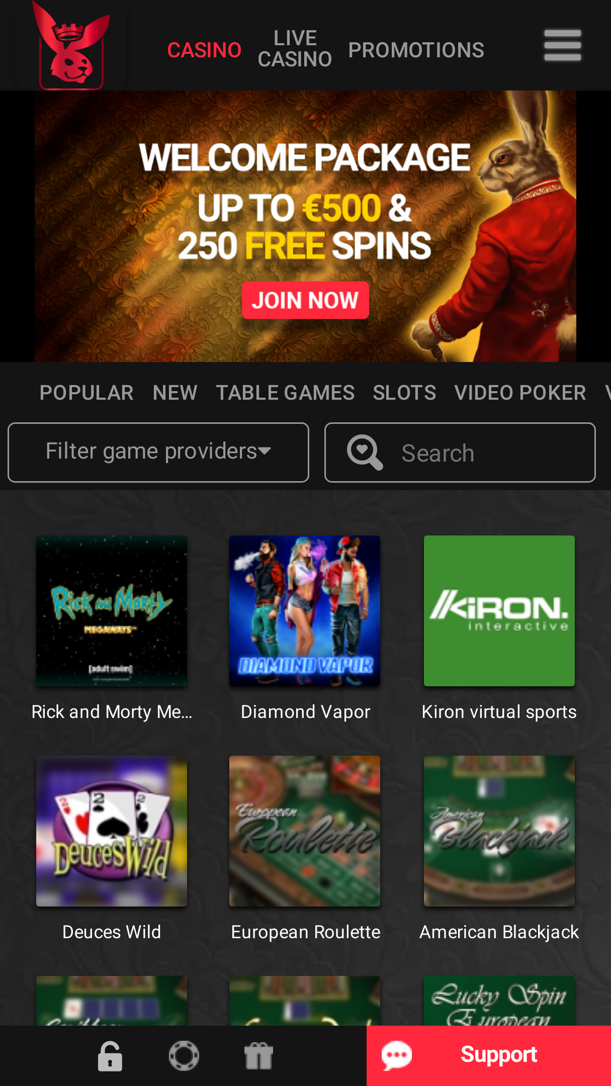 Royal Rabbit Casino mobile Screenshot Royal Rabbit Casino mobile Screenshot