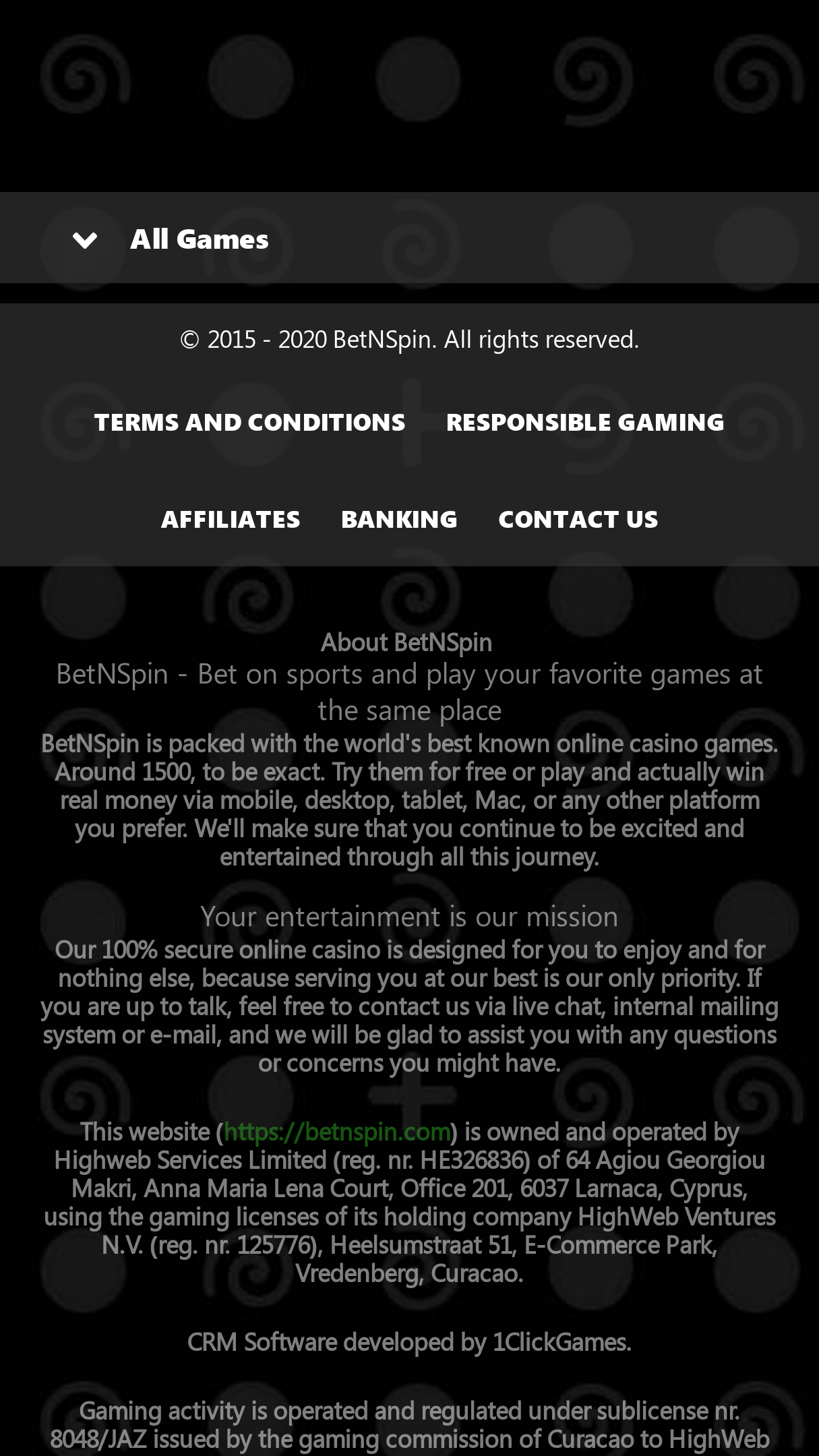 BetNSpin mobile Screenshot BetNSpin mobile Screenshot
