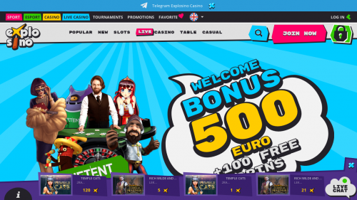 Explosino mobile Screenshot Explosino mobile Screenshot