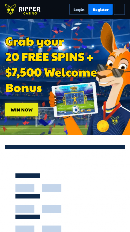 Ripper Casino Mobile Screenshot
