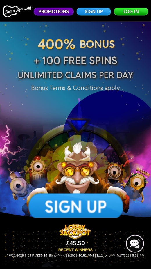Slots n Roll Casino mobile Screenshot