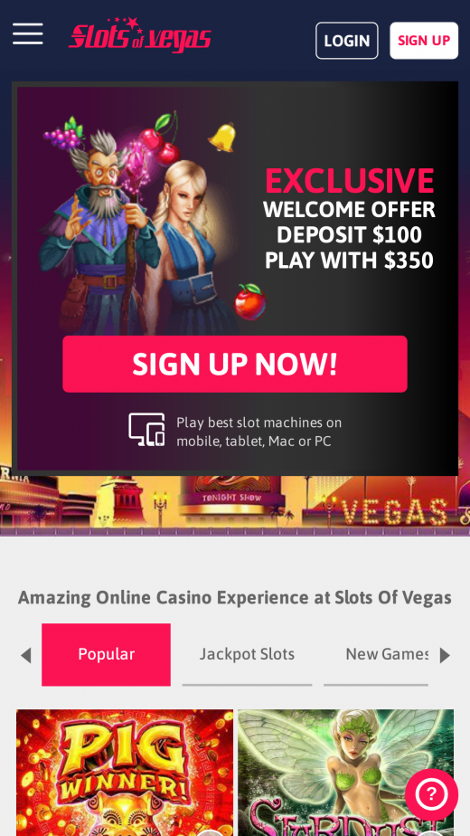 Slots Of Vegas Mobile Casino