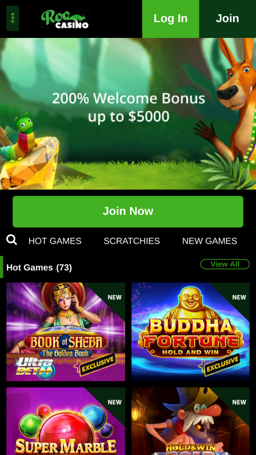 Roo Casino mobile - Download App for Android & iPhone